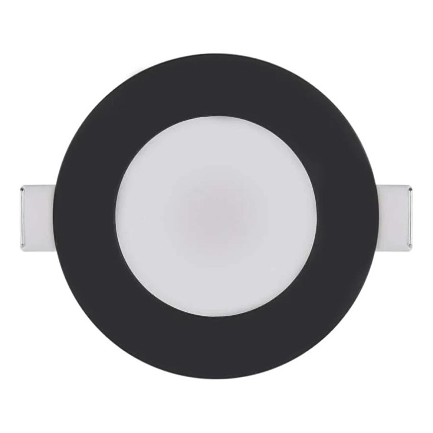 Светодиодный встроенный светильник для ванной комнаты LORI LED/4,5W/230V IP65 2700/4000K диаметр 8,5 см черный