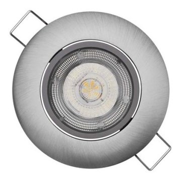 Светодиодный встроенный светильник EXCLUSIVE 1xLED/5W/230V 3000 K серебристый