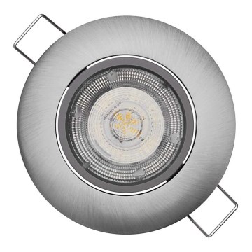 Светодиодный встроенный светильник EXCLUSIVE 1xLED/5W/230V 4000 K серебристый