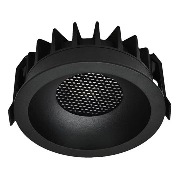Светодиодный встроенный светильник LED/12W/230V 3000/4000/6400K диаметр 8,6 см черный