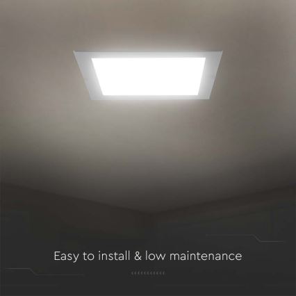 Светодиодный встроенный светильник LED/24W/230V 29,5x29,5 см 6500K белый