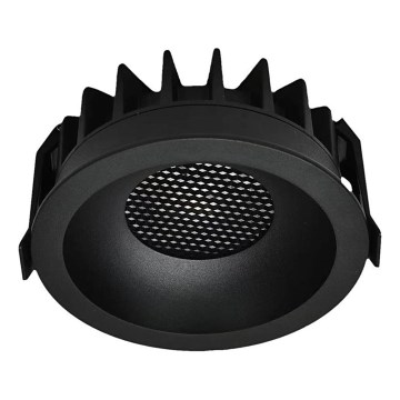 Светодиодный встроенный светильник LED/24W/230V 3000/4000/6400K диаметр 13,5 см черный