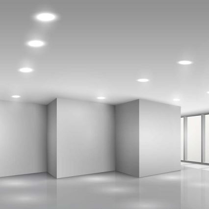 Светодиодный встроенный светильник LED/24W/230V диаметр 29,6 см 6500K белый