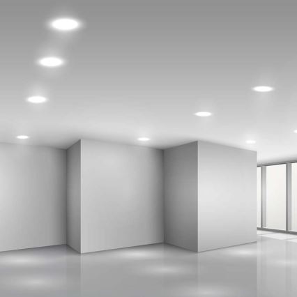 Светодиодный встроенный светильник LED/3W/230V диаметр 9,5 см 6500K белый