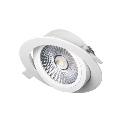 Светодиодный встроенный светильник LED/6W/230V 4000K диаметр 8,5 см белый