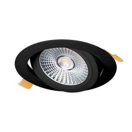 Светодиодный встроенный светильник LED/6W/230V 4000K диаметр 8,5 см черный