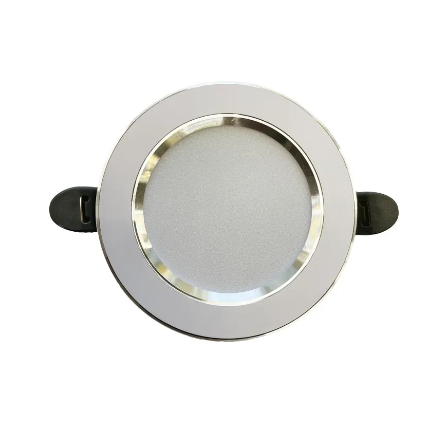 Светодиодный встроенный светильник LED/7,5W/230V 4000K белый/серебристый