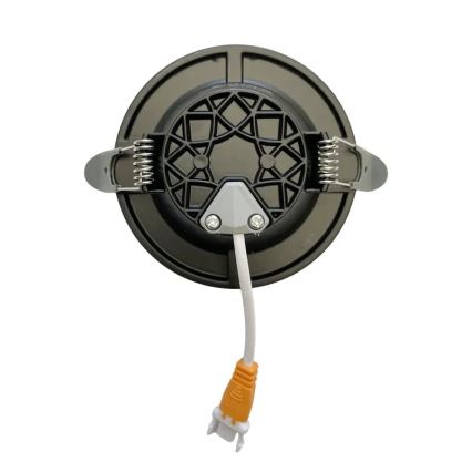 Светодиодный встроенный светильник LED/7,5W/230V 4000K черный/серебристый
