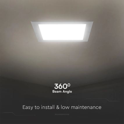Светодиодный встроенный светильник SAMSUNG CHIP LED/18W/230V 4000K 22x22 см белый