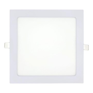 Светодиодный встроенный светильник SQUARE LED/18W/230V 2700K 22x22 см белый