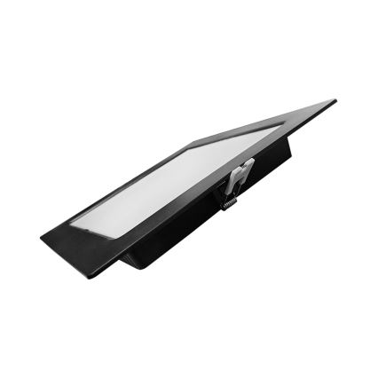Светодиодный встроенный светильник SQUARE LED/18W/230V 4000K 22x22 см черный