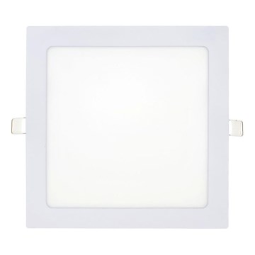 Светодиодный встроенный светильник SQUARE LED/18W/230V 6500K 22x22 см белый