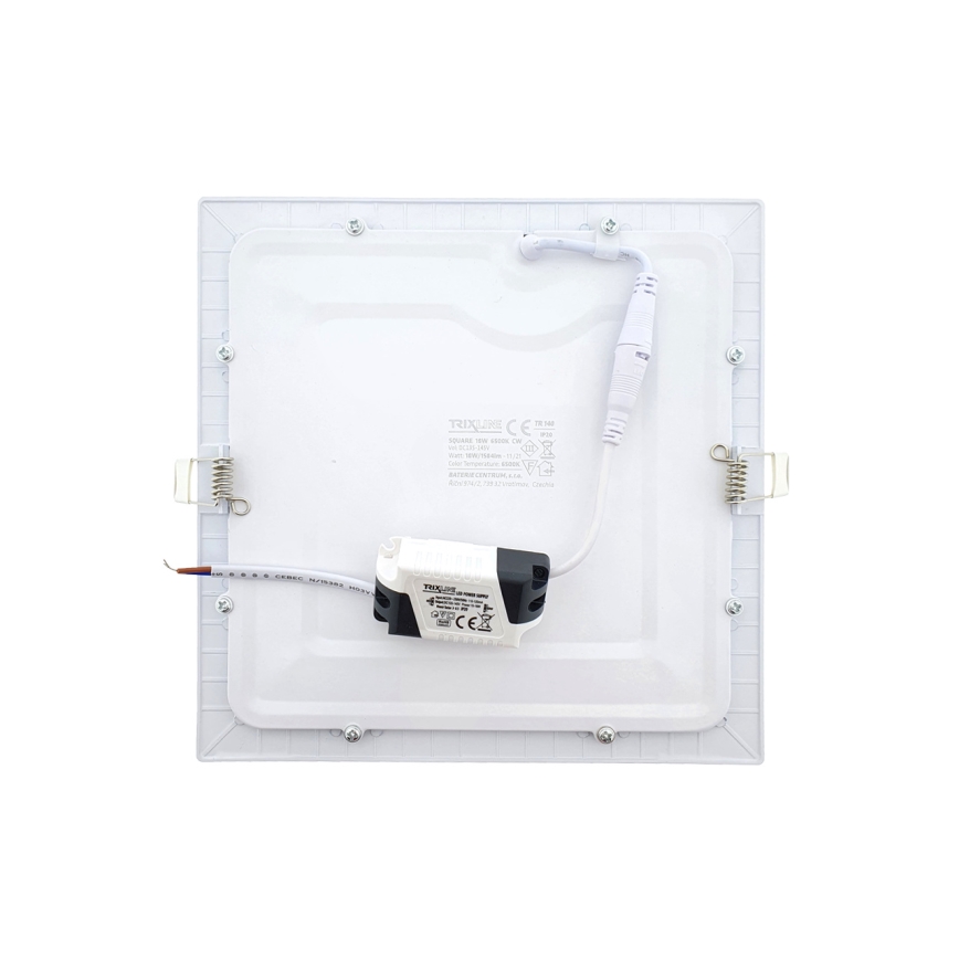 Светодиодный встроенный светильник SQUARE LED/18W/230V 6500K 22x22 см белый