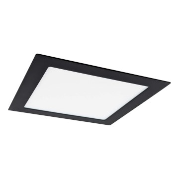 Светодиодный встроенный светильник VEGA LED/18W/230V 2900/3900/5800K 22,5x22,5 см черный