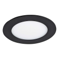 Светодиодный встроенный светильник VEGA LED/6W/230V 2900/3900/5800K диаметр 12,5 см черный