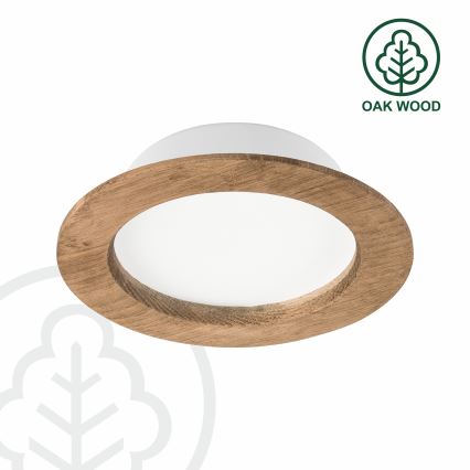 Светодиодный встроенный светильник WOODY SPOT LED/12,5W/230V 3000K орех диаметр 16 см