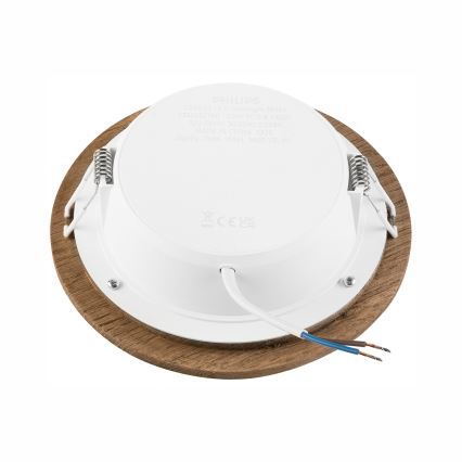 Светодиодный встроенный светильник WOODY SPOT LED/12,5W/230V 3000K орех диаметр 16 см
