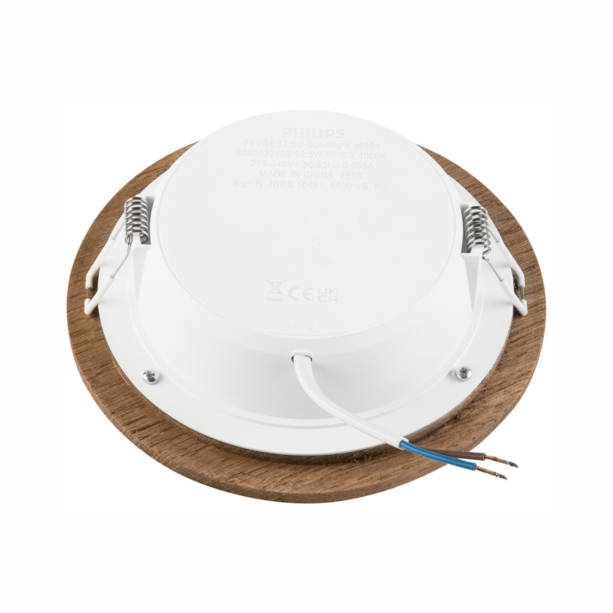 Светодиодный встроенный светильник WOODY SPOT LED/12,5W/230V 3000K орех диаметр 16 см