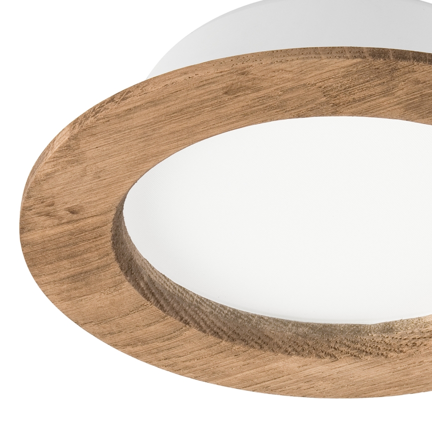 Светодиодный встроенный светильник WOODY SPOT LED/12,5W/230V 3000K орех диаметр 16 см