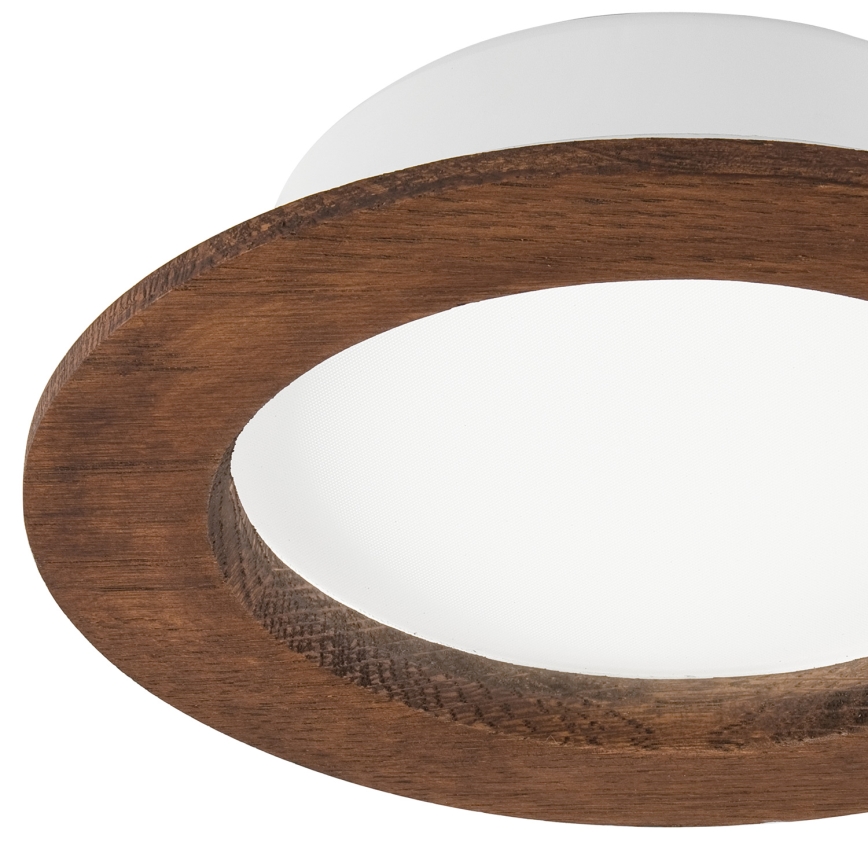 Светодиодный встроенный светильник WOODY SPOT LED/12,5W/230V 4000K вишня диаметр 16 см
