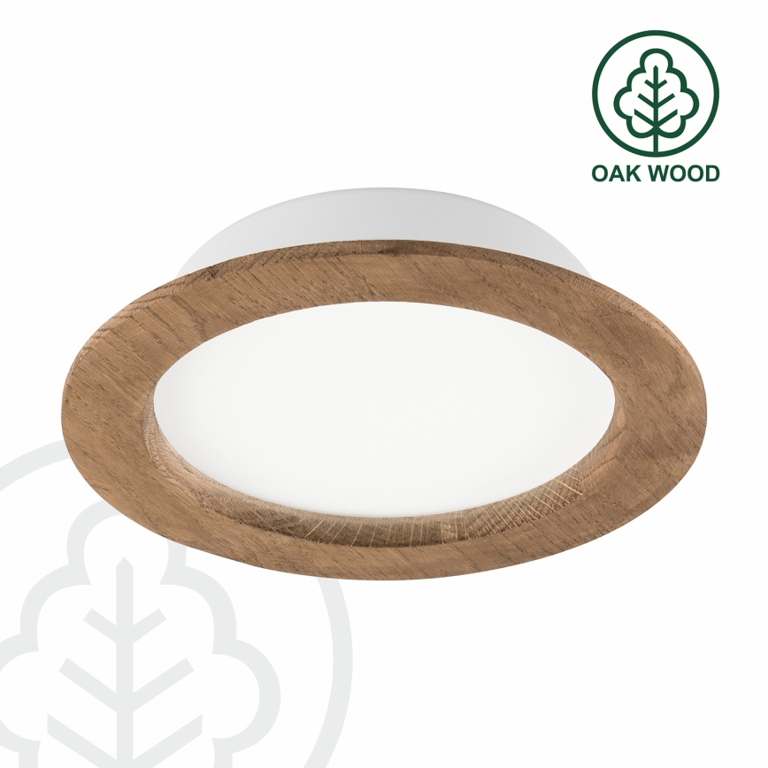 Светодиодный встроенный светильник WOODY SPOT LED/16,5W/230V 4000K орех диаметр 18,5 см