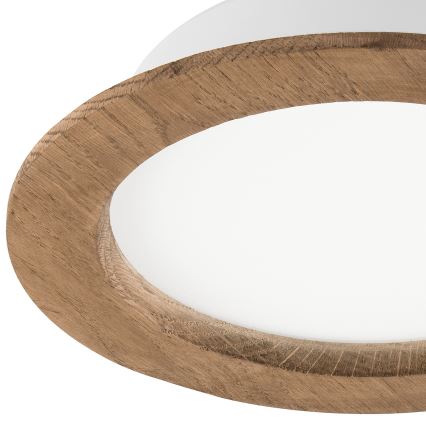 Светодиодный встроенный светильник WOODY SPOT LED/16,5W/230V 4000K орех диаметр 18,5 см