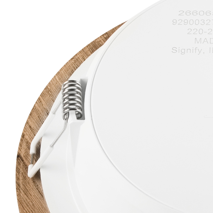 Светодиодный встроенный светильник WOODY SPOT LED/16,5W/230V 4000K орех диаметр 18,5 см