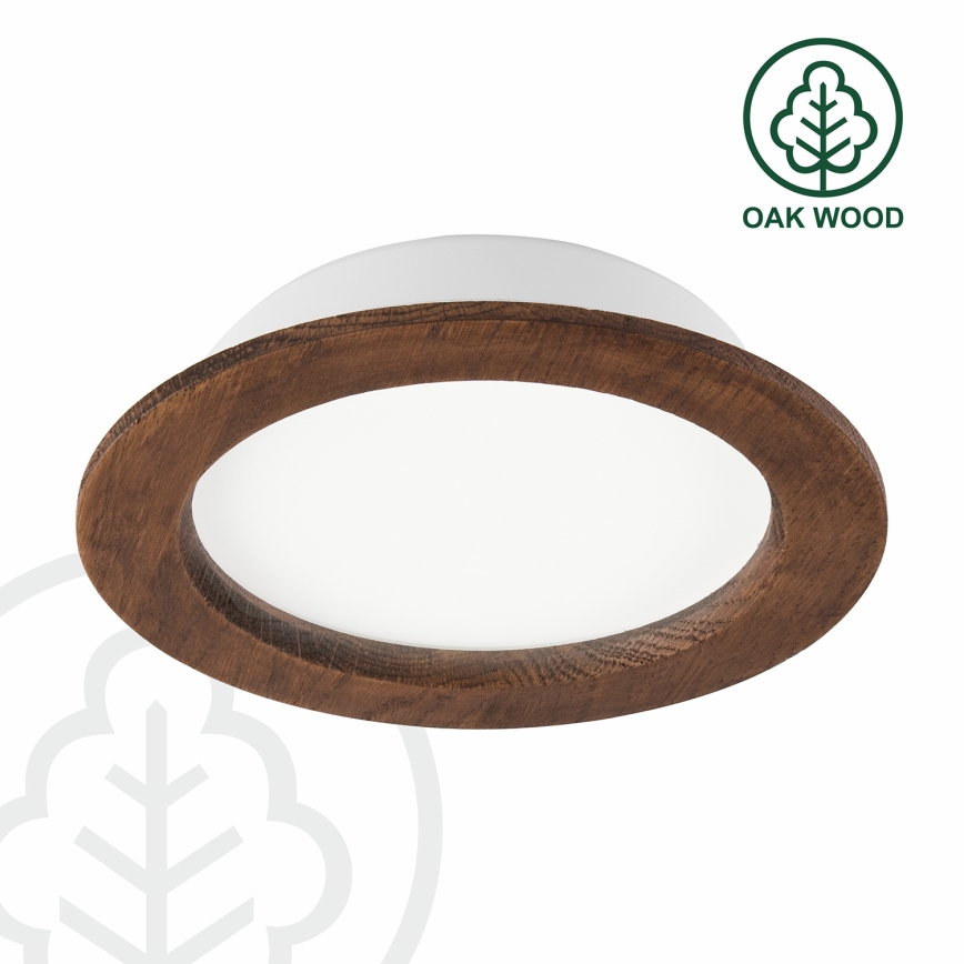 Светодиодный встроенный светильник WOODY SPOT LED/16,5W/230V 4000K вишня диаметр 18,5 см