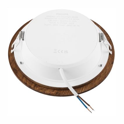 Светодиодный встроенный светильник WOODY SPOT LED/16,5W/230V 4000K вишня диаметр 18,5 см