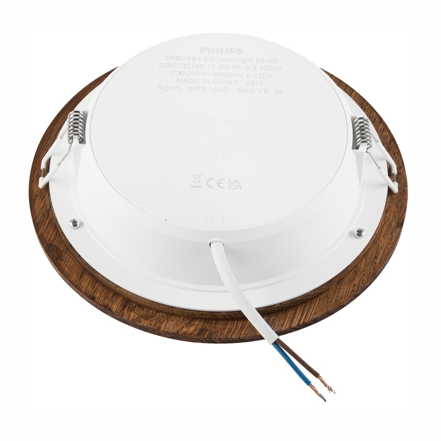 Светодиодный встроенный светильник WOODY SPOT LED/16,5W/230V 4000K вишня диаметр 18,5 см