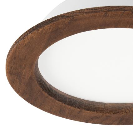 Светодиодный встроенный светильник WOODY SPOT LED/16,5W/230V 4000K вишня диаметр 18,5 см