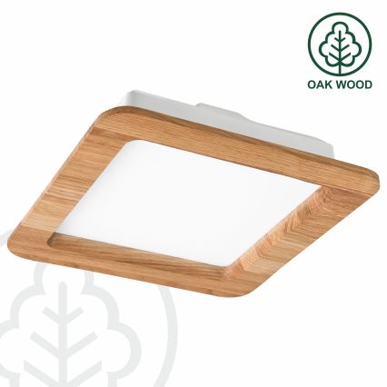 Светодиодный встроенный светильник WOODY SPOT LED/17W/230V 3000K дуб 18,5x18,5 см