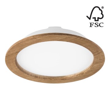 Светодиодный встроенный светильник WOODY SPOT LED/23,5W/230V 4000K орех диаметр 23,5 см