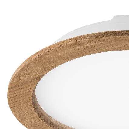 Светодиодный встроенный светильник WOODY SPOT LED/23,5W/230V 4000K орех диаметр 23,5 см