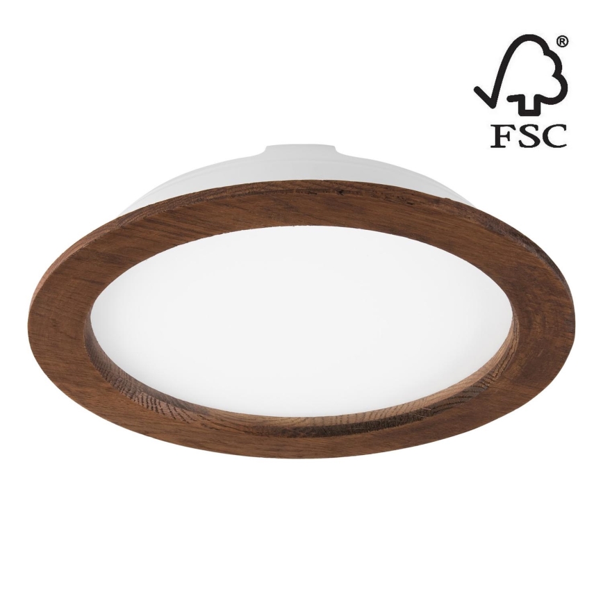 Светодиодный встроенный светильник WOODY SPOT LED/23,5W/230V 4000K вишня диаметр 23,5 см