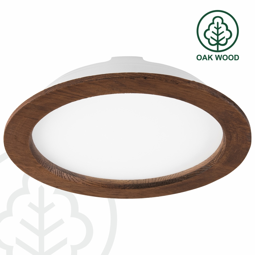 Светодиодный встроенный светильник WOODY SPOT LED/23,5W/230V 4000K вишня диаметр 23,5 см