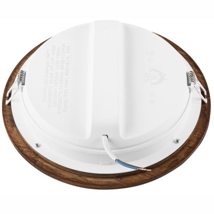Светодиодный встроенный светильник WOODY SPOT LED/23,5W/230V 4000K вишня диаметр 23,5 см