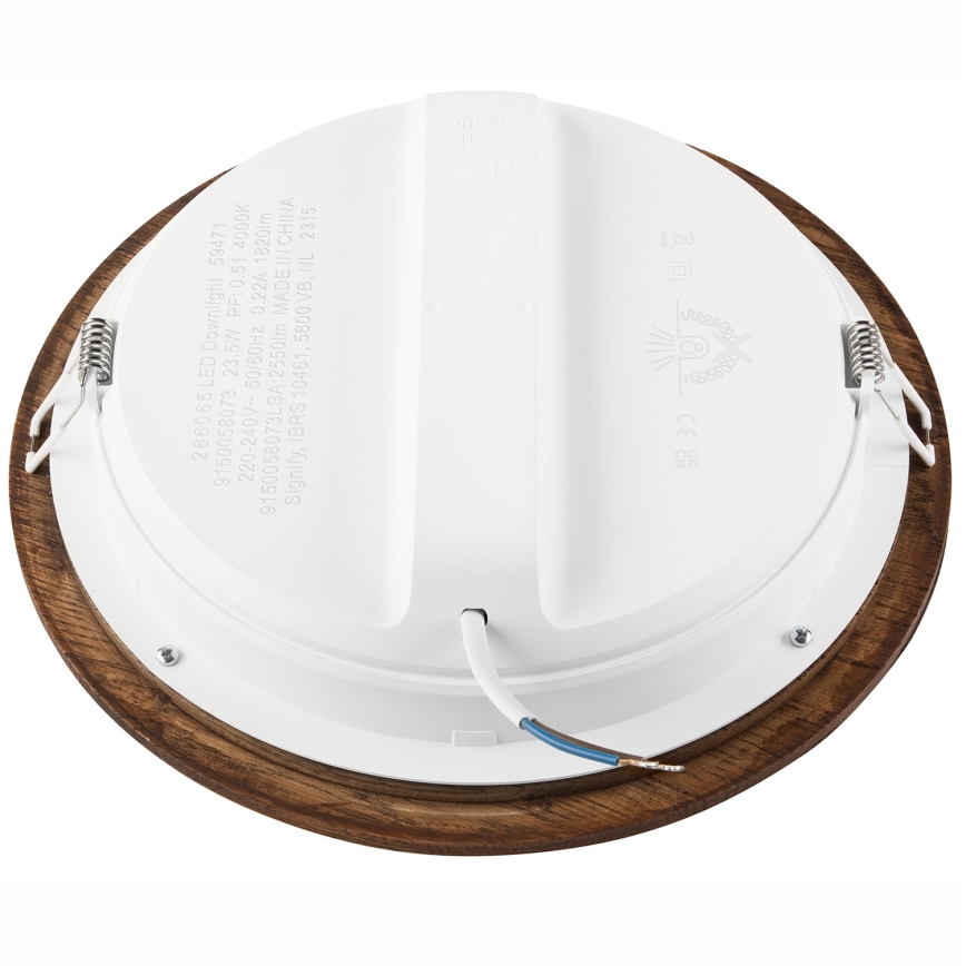 Светодиодный встроенный светильник WOODY SPOT LED/23,5W/230V 4000K вишня диаметр 23,5 см