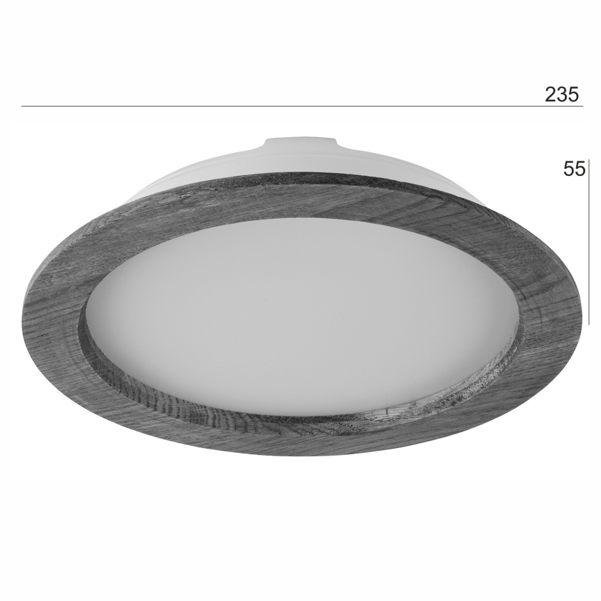 Светодиодный встроенный светильник WOODY SPOT LED/23,5W/230V 4000K вишня диаметр 23,5 см
