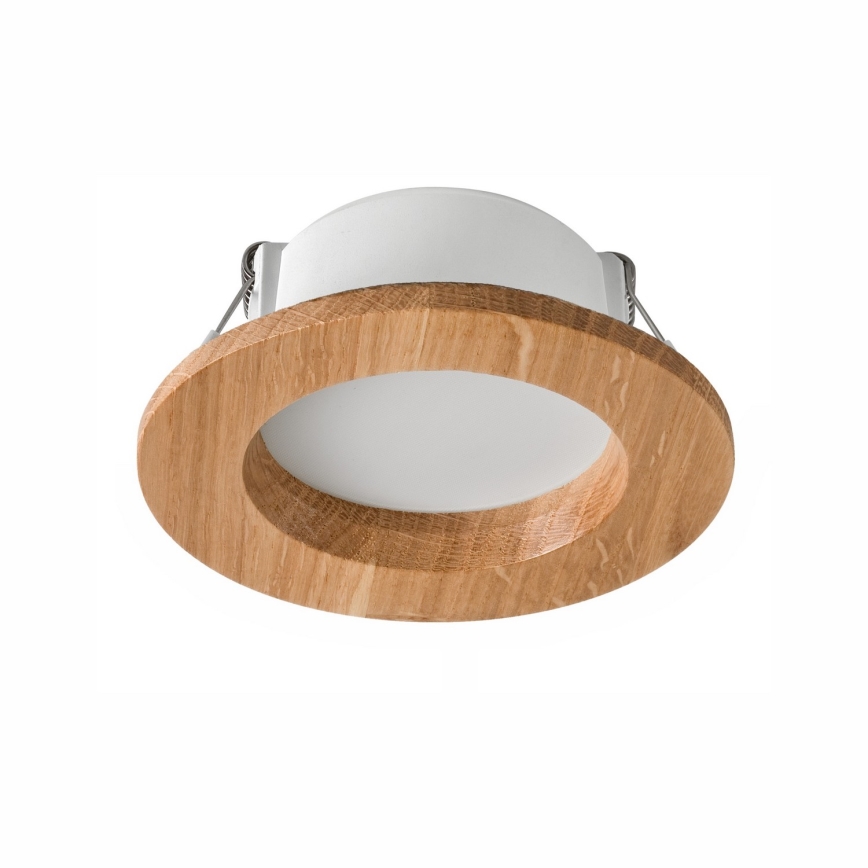 Светодиодный встроенный светильник WOODY SPOT LED/5,5W/230V 4000K дуб диаметр 10 см