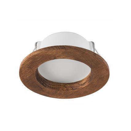 Светодиодный встроенный светильник WOODY SPOT LED/5,5W/230V 4000K вишня диаметр 10 см