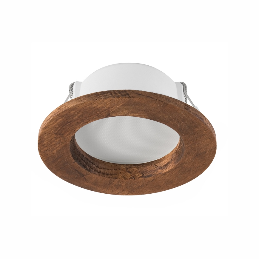 Светодиодный встроенный светильник WOODY SPOT LED/5,5W/230V 4000K вишня диаметр 10 см