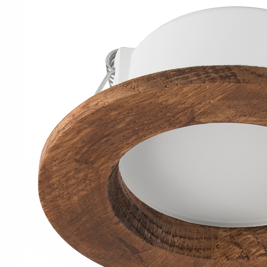 Светодиодный встроенный светильник WOODY SPOT LED/5,5W/230V 4000K вишня диаметр 10 см