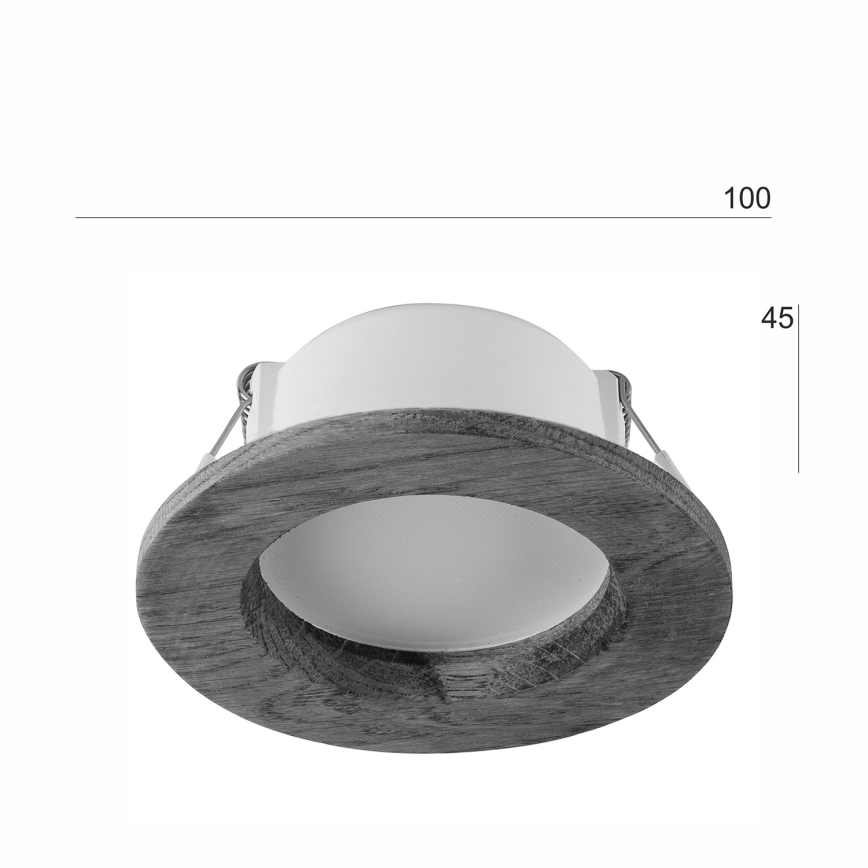 Светодиодный встроенный светильник WOODY SPOT LED/5,5W/230V 4000K вишня диаметр 10 см