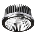 Светодиодный встроенный точечный светильник LED/20W/230V 4000K 40°/20° диаметр 11 см блестящий хром