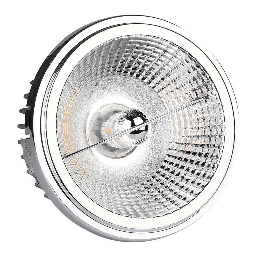 Светодиодный встроенный точечный светильник LED/20W/230V 4000K 40°/20° диаметр 11 см блестящий хром