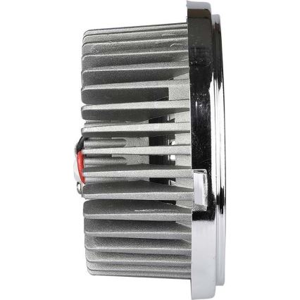 Светодиодный встроенный точечный светильник LED/20W/230V 4000K 40°/20° диаметр 11 см блестящий хром