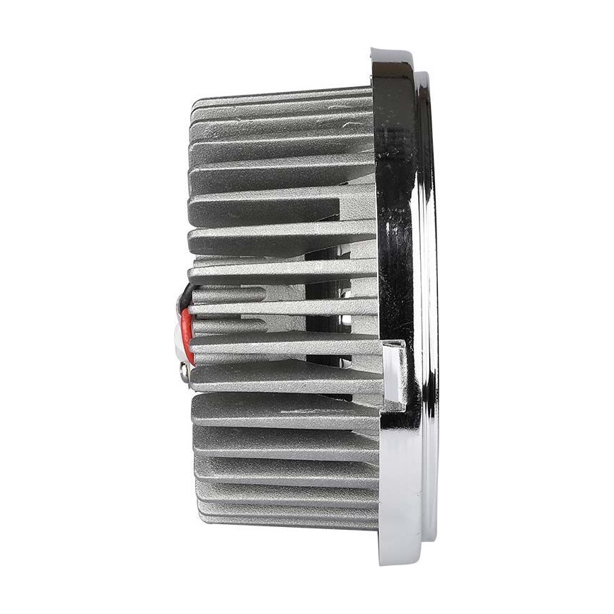 Светодиодный встроенный точечный светильник LED/20W/230V 6400K 40°/20° диаметр 11 см блестящий хром