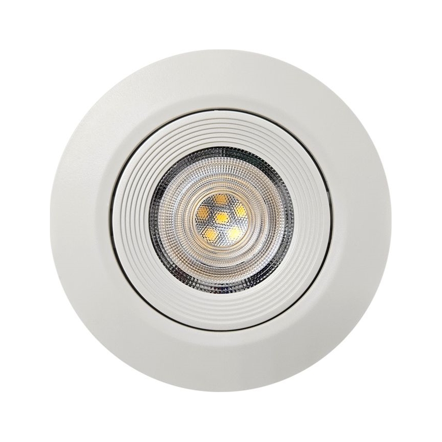 Светодиодный встроенный/припотолочный точечный светильник 2в1 LED/5W/230V 4200K диаметр 9,3 см белый
