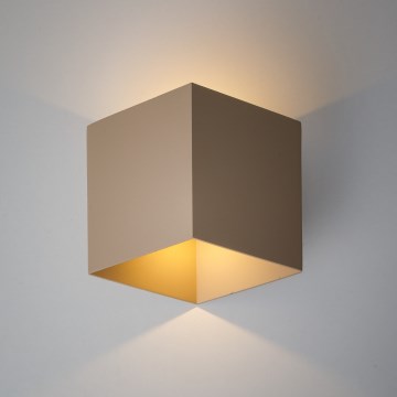 Svetodiodnyj наружный настенный светильник CUBE LED/10W/230V IP54 бежевый